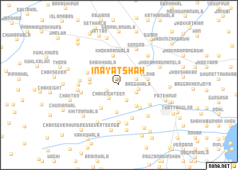 map of Inayāt Shāh