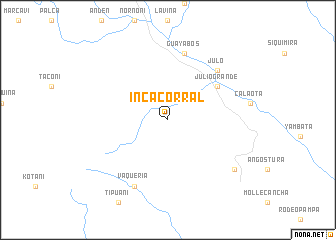 map of Inca Corral