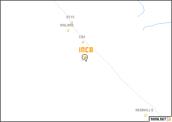 map of Inca