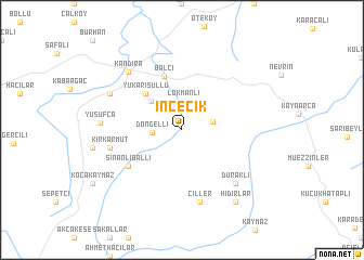 map of İncecik