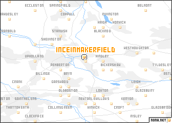 map of Ince-in-Makerfield