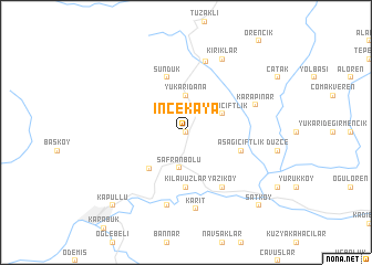 map of İncekaya