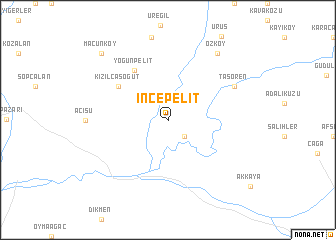 map of İncepelit