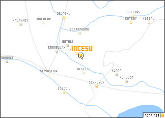 map of İncesu