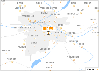 map of İncesu