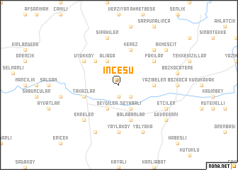 map of İncesu