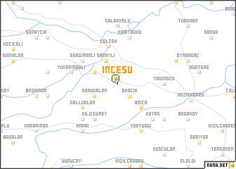 map of İncesu