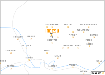 map of İncesu