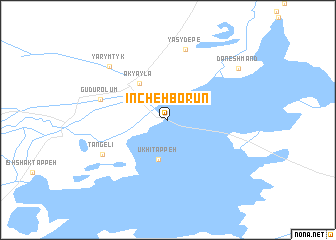 map of Īncheh Borūn