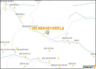 map of Īncheh Keykānlū