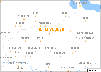 map of Īncheh-ye ‘Olyā