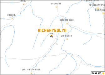 map of Īncheh-ye ‘Olyā