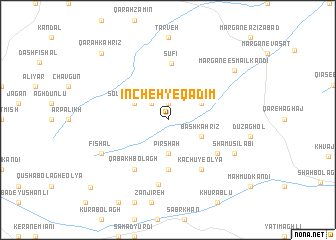map of Īncheh-ye Qadīm