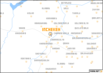 map of Īnchekeh