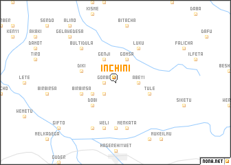 map of Inchʼīnī