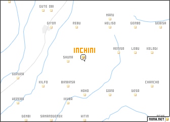 map of Inchʼīnī