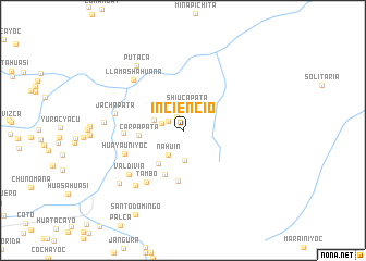 map of Inciencio