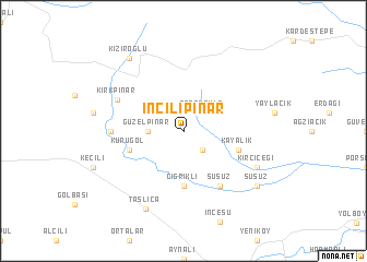 map of İncilipınar