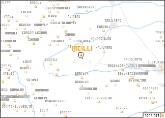 map of İncilli