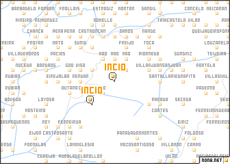 map of Incio