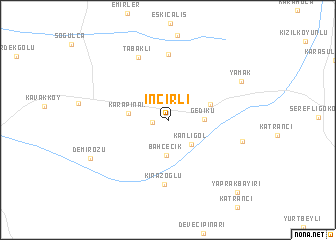 map of İncirli