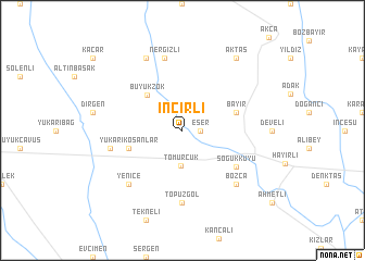 map of İncirli