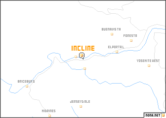 map of Incline