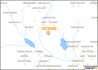 map of Incosas