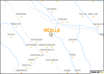 map of Incullo