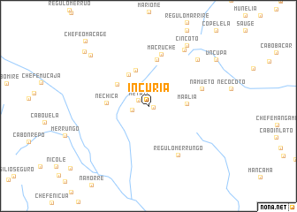 map of Incúria