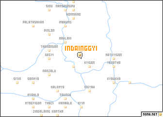 map of Indainggyi