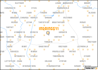 map of Indainggyi