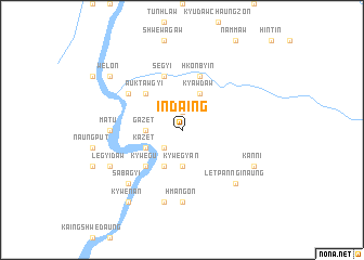 map of Indaing