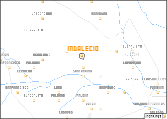 map of Indalecio