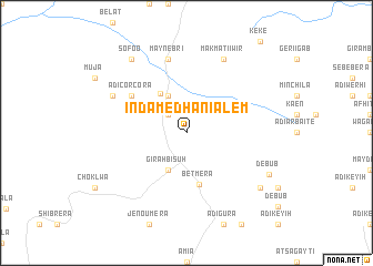 map of Inda Medhanī ‘Alem