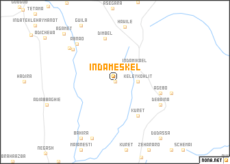 map of Inda Meskʼel