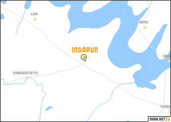 map of Indāpur