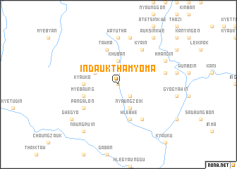 map of Indaukthamyoma