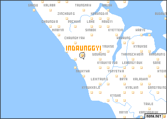 map of Indaunggyi