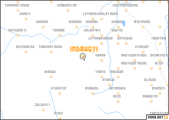 map of Indawgyi