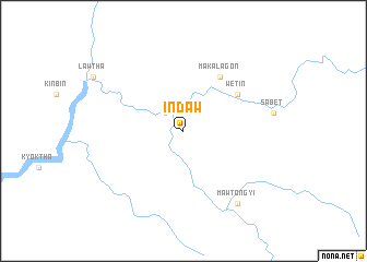 map of Indaw