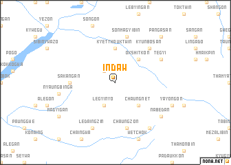 map of Indaw