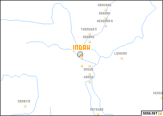 map of Indaw