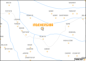 map of Indeher Giba