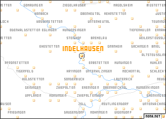 map of Indelhausen