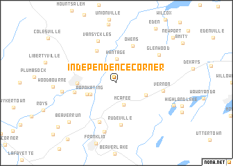 map of Independence Corner