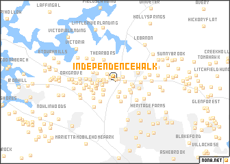 map of Independence Walk