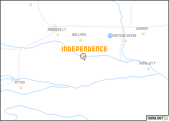 map of Independence