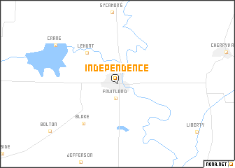 map of Independence
