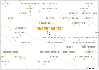 map of Independencia